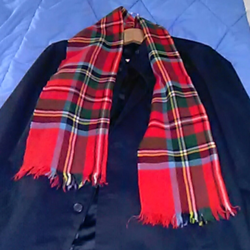 Red plaid scarf. Save 15% on a bundle